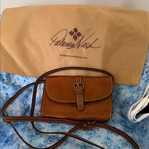 Patricia Nash Tan Leather Crossbody Bag